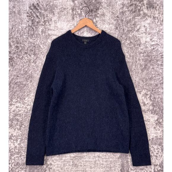 COS Sweater Medium Mens Relaxed Fit Alpaca Crewneck Blue - Picture 1 of 8